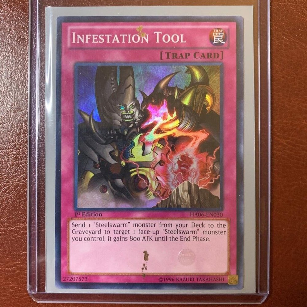Yugioh Infestation Tool 1st Ed Eye Of Anubis Foil Error Defect Misprint RARE!!!!